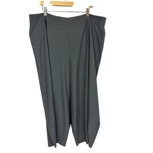 Jason Charcoal Gray Elastic Waist Utility Pants Pockets Made in USA Size 3X